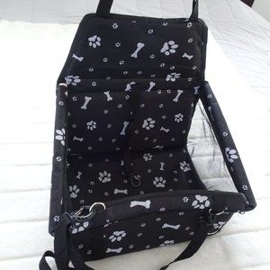 NWOT Swihelp Pet Car Booster Seat Travel Carrier Soft Folding Pawprints